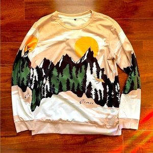 Shein Landscape Sweater
